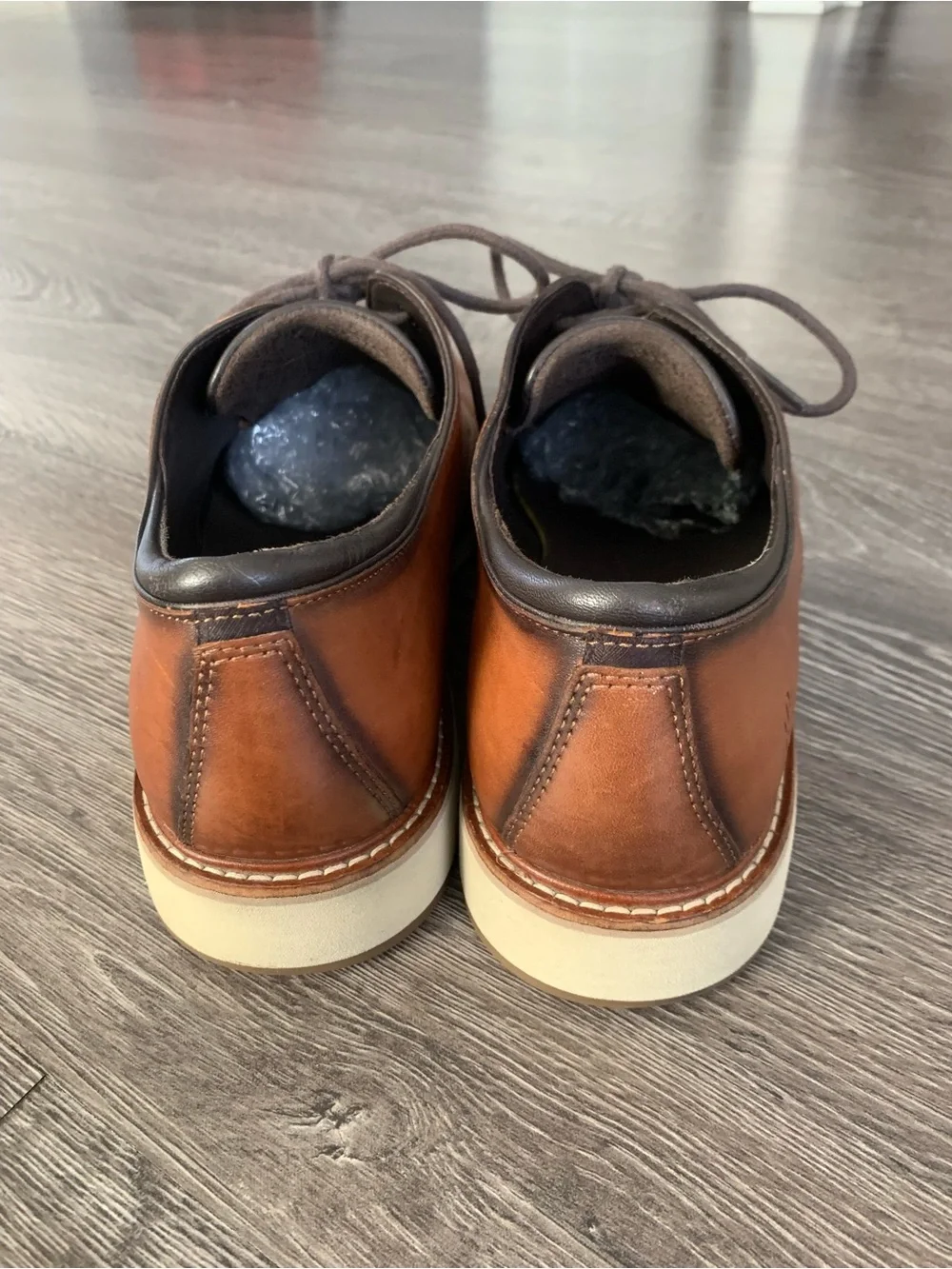 Cole Haan American classic Men's Brown Leather Derby Shoes  Lace-Up